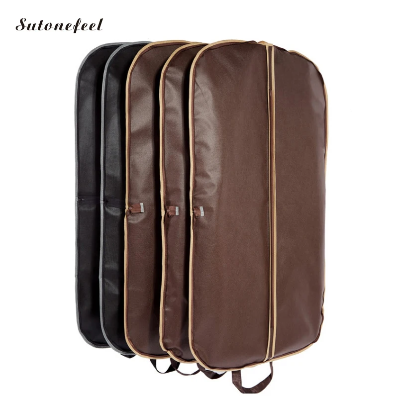121cm Men suit Cover Bags Clothes Hanging Protector Suit Garment Dust