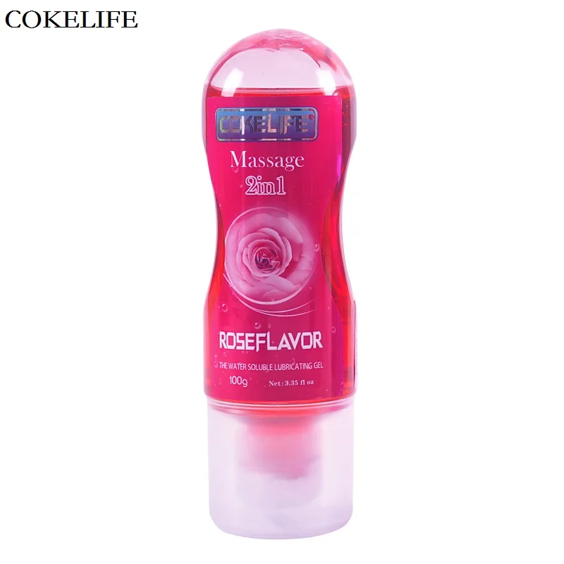 COKELIFE Sexo Grease Rose Flavor Water Soluble lubricant For Sex Vagina Anal Gel Lube Thick Lasting Moist 100 yeain products water based natural intimate anal lubricant for men and women 240g lube lubricant for sex free comfort lube