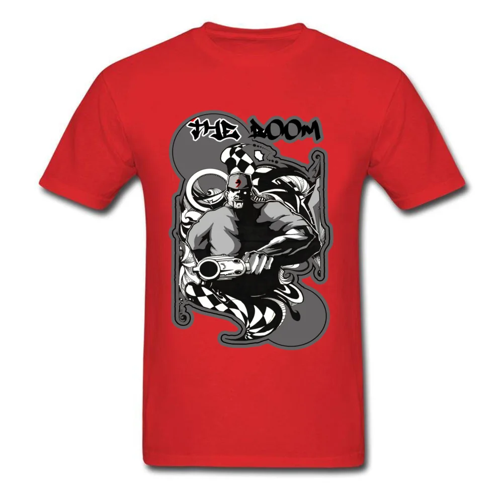 The Doom Tops T Shirt Fashionable Round Collar Casual Short Sleeve Cotton Fabric Man T Shirts Normal Sweatshirts The Doom red