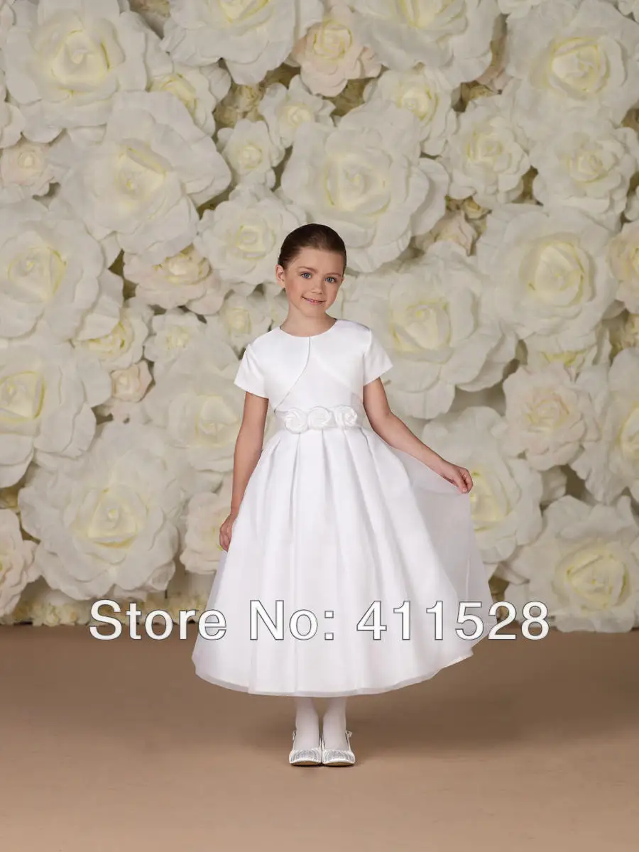 macy's white flower girl dresses