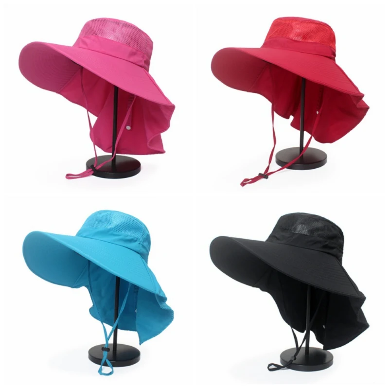 Waterproof Fishing Hats Outdoor Sun UV Protection Caps Breathable Hat Men Women Fishing Cap Wide Brim Hat for Hunting Hiking