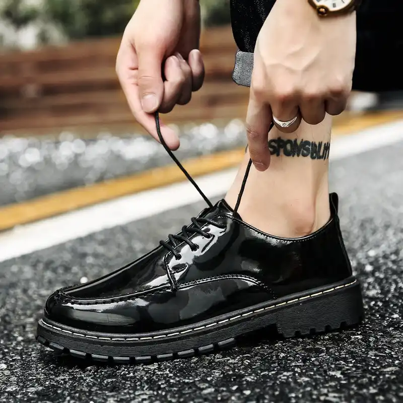 mens platform brogues