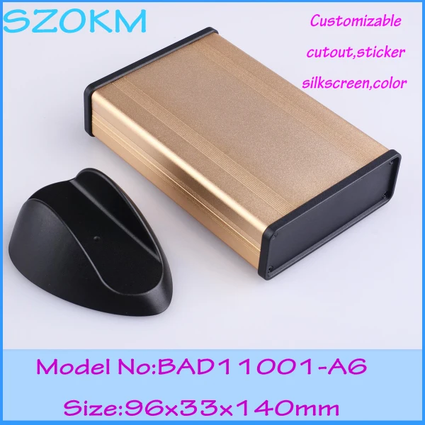 

4 pcs/lot aluminum electronic enclosure switch box Diy aluminum enclosures for electronics device 96x33x140 mm