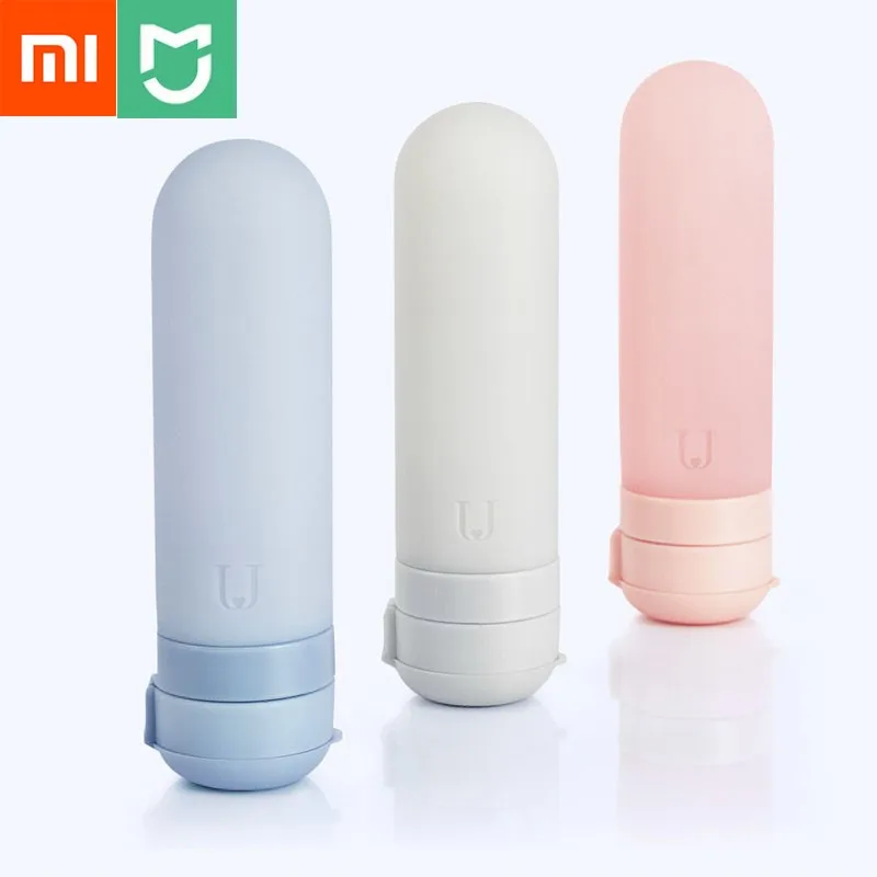 

Xiaomi Mijia U Travel Bottle 50ml Box Sub Bottle Silicone Portable Travel Bottle Food Grade Safety Silicone Eash Bottle 3 Pcs
