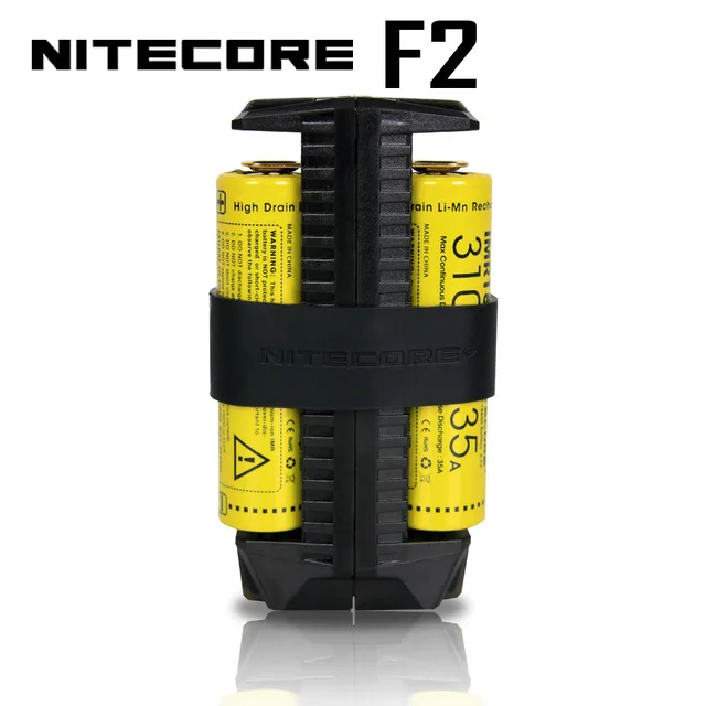 NITECORE F2 F1 гибкий внешний аккумулятор 2A Smart Li-Ion IMR батарея 2 слота USB зарядное устройство легкий портативный источник питания адаптер - Цвет: F2