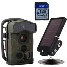 Free Shipping! 8GB Card Ltl Acorn 5310A 12MP Infrared Trail Scouting Hunting Camera+Solar Battery