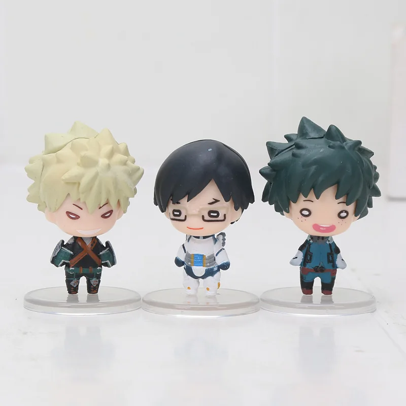 5pcs/set My Hero Academia Midoriya Izuku Bakugou Katsuki Shoto Boku no Hero Academia Figure PVC Model Toy Dolls 3cm