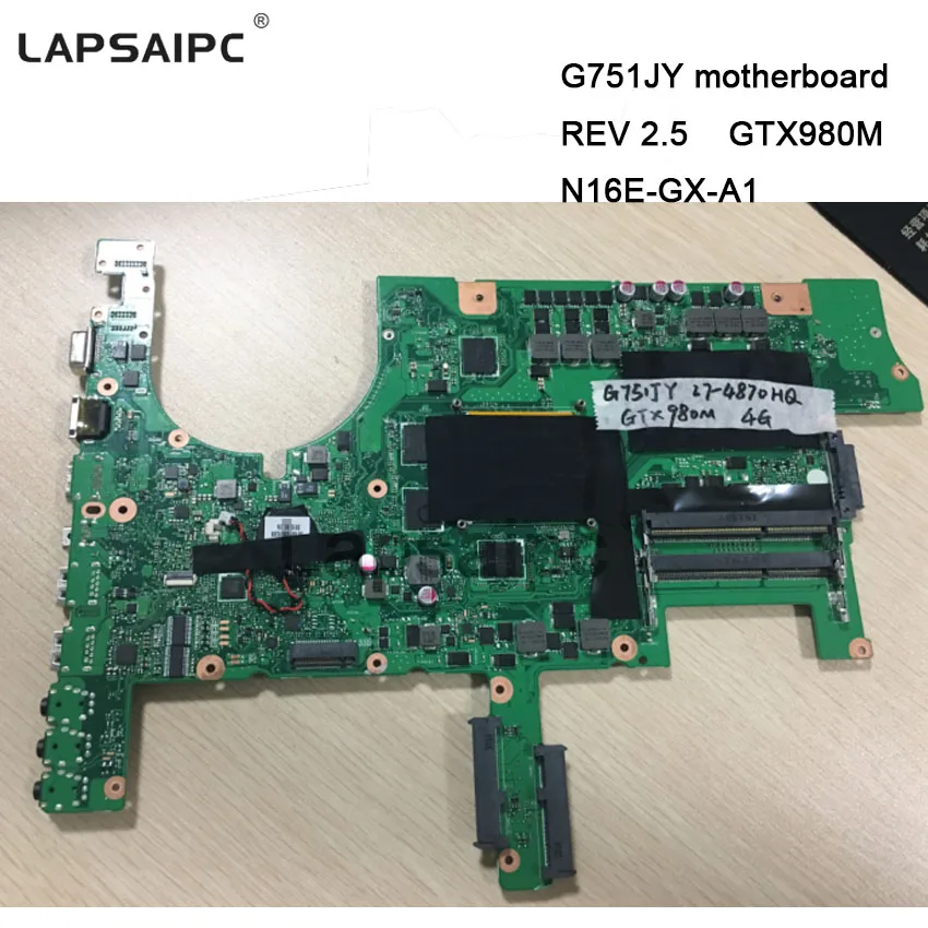 G751JY материнская плата G751J для ноутбука REV 2 5 GTX980M N16E GX A1 с графической картой i7 4780 cpu