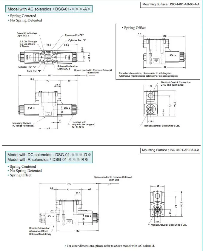 DSG-01/02-2B2/2B3/2B2B/2B3B/2B2L/2B3L гидравлический распределительный клапан/DSG-01 2B2 электромагнитный гидравлический направленный клапан