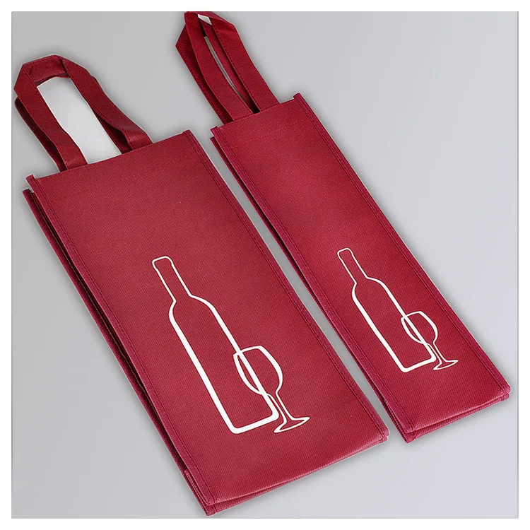 Заказная хозяйственная сумка для бутылок, Экологичная сумка для бутылок, Нетканая сумка для бутылок