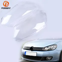 POSSBAY прозрачный автомобильный прозрачный корпус фары линзы оболочка крышка лампы в сборе для Golf Cabriolet (Typ 5 K) 2011-настоящее время