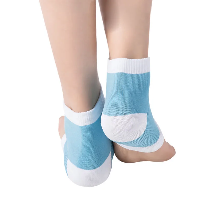 

2Pcs Silicone Moisturizing Gel Heel Socks Cracked Foot Skin Care Protectors well SK88