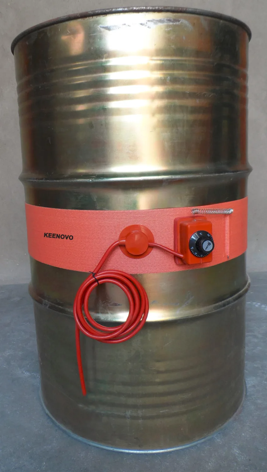 125X1740mm 1500W 120V Drum Heater Silicone Rubber Heater 55 Gallon/200L