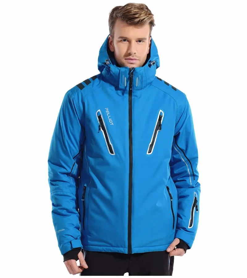 6 colors 5 sizes male waterproof breathable windproof skiing jacket