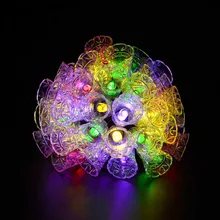 2 м 20 светодиодный Рождественский колокольчик светодиодная гирлянда на батарейке огни для свадебной вечеринки светодиодный мигающий свет