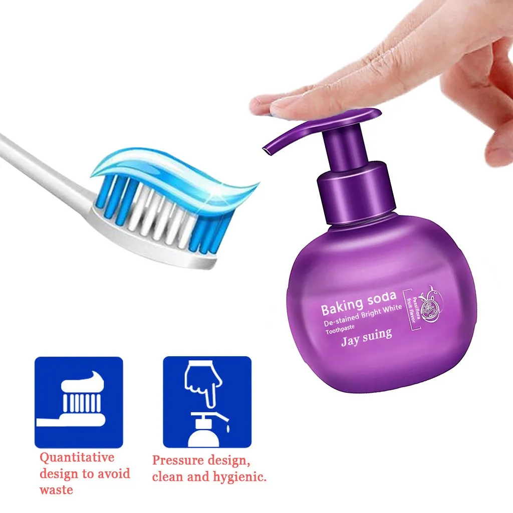 

Magical Baking Soda Toothpaste Stain Removal Whitening Toothpaste Fight Bleeding Gums Toothpaste Fruit dental toothpaste