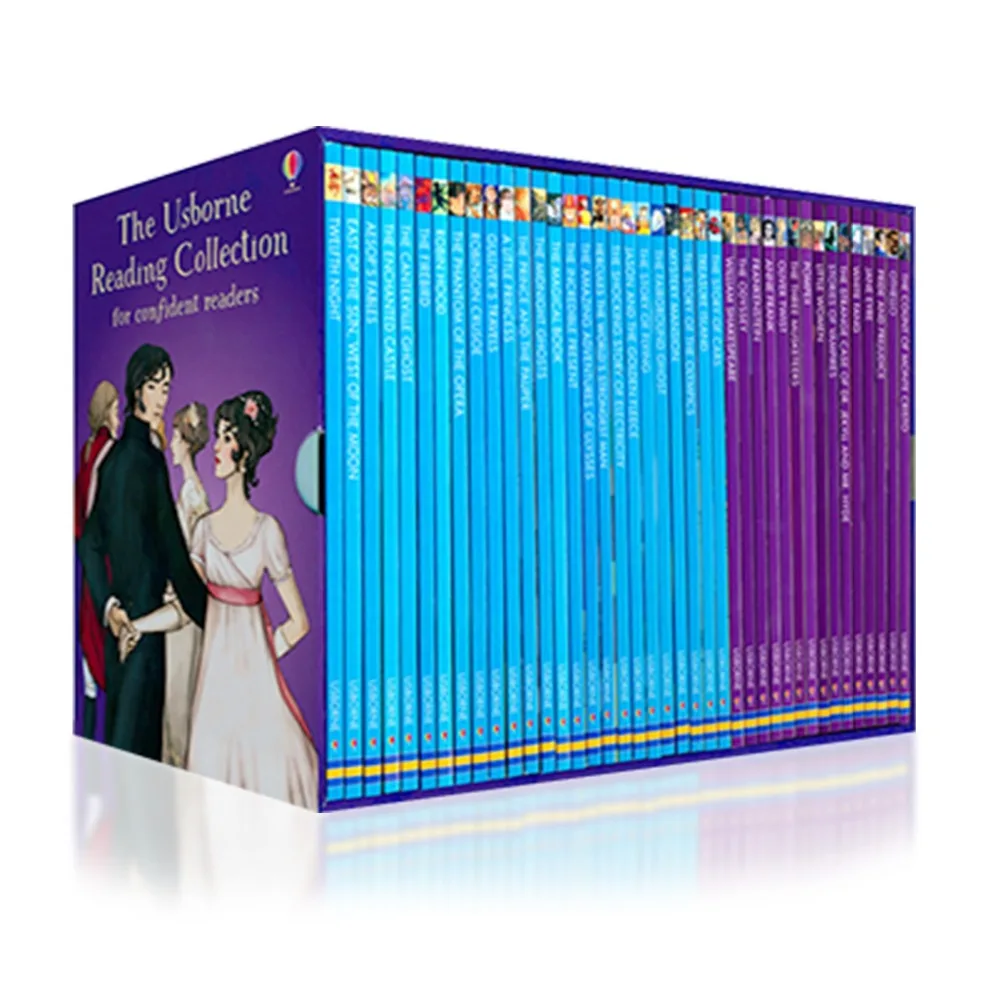 

40 books/set Usborne My fourth Reading library English Picture story fairy tale books to help your child grow as a reader
