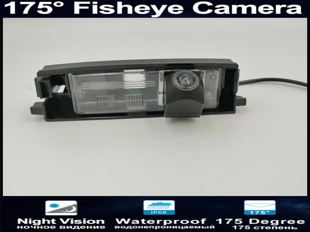 Камера заднего вида Fisheye для Toyota RAV4 175 градусов мccd 1080P 2000 - 2012 | Автомобили и
