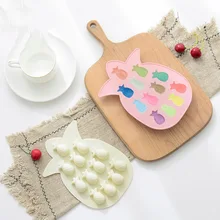 Поднос для льда Ананас Фрукты Силиконовые Формочки Для фондана шоколад кондитерское искусство форма для выпечки пирожных мороженое Фруктовница для вина кухня