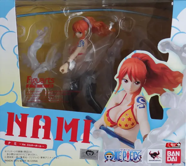 Оригинальный японский аниме Bandai Tamashii нациями Figuarts Zero One Piece Action Figure Nami Ver. Молочный