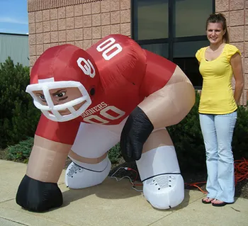 

Free shipping 5ft high 2018 New Custom giant nfl inflatable bubba football player
