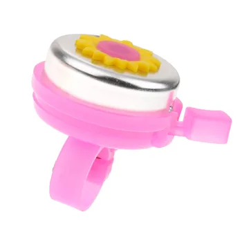 

Kids Bike Bell Pink Sunflower Shaped Universal Bell Handlebar Ring for Girl Boy Bicycle Cycling