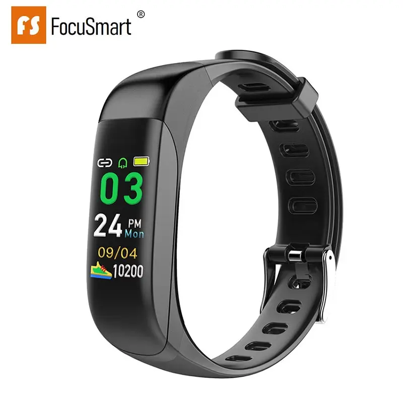

FocuSmart TB01 Smart Fitness Bracelet For Android Color Screen Waterproof Heart Rate Blood Pressure Activity Tracker Sport Band