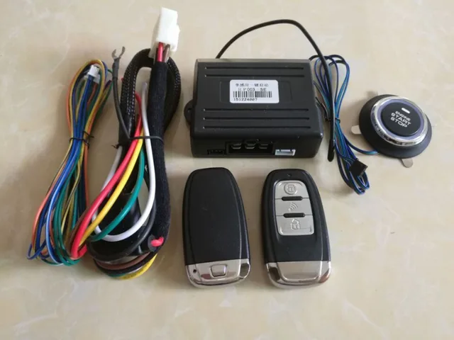 Pke Car Alarm System Keyless Auto Entry Car Engine