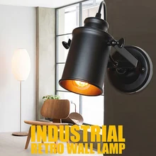 Led Wall Lamp Retro Industrial E27 Wall Light LED Wall sconce Vintage wall Lights for Restaurant bedside Bar Cafe Home Lighting loft style vintage industrial edison e27 wall light home decoration lighting cafe bar restaurant wall lamps free shipping