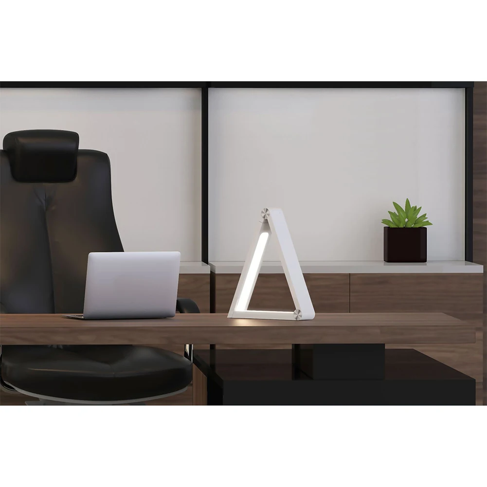 

Touch Control Wireless Charging Reading Foldable Table Lamp Working Light Decoration Triangle Night Led Dimming Home Learning