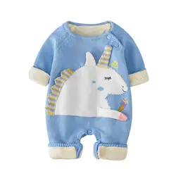 Детские пижамы с единорогом, комбинезон для новорожденных мальчиков и девочек, одежда для малышей, милые костюмы с героями мультфильмов