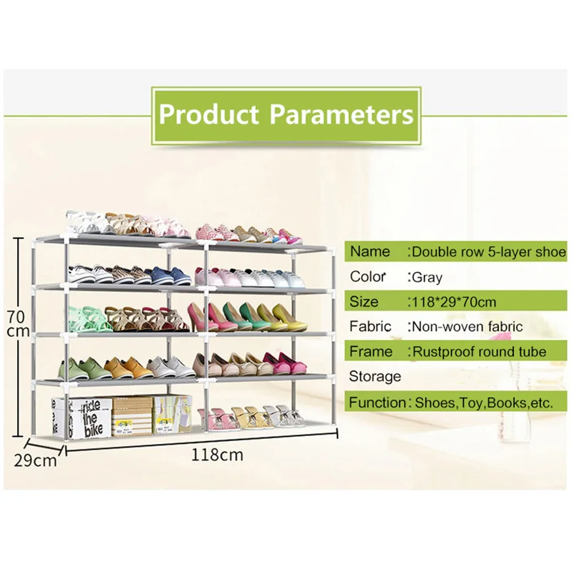 Simple Shoe Rack Multi-layer Household Storage Shoe Cabinet Living room assembly Dustproof Shoe Rack Storage Furniture