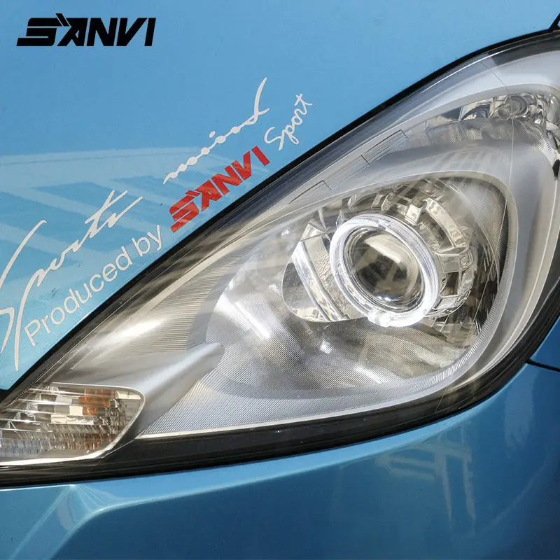 headlights for Honda Jazz Fit Projector lens Halos HID (6)