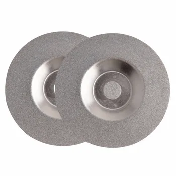 

High Quality 2pcs/Set 100mm Dia Round Glass Grinding Cutting Disc Polishing Cutting Disc Sliver Tone
