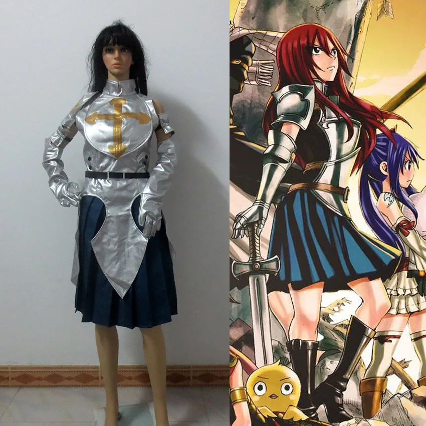 Fairy Tail Dragon Cry Erza Scarlet Cosplay Costume Party