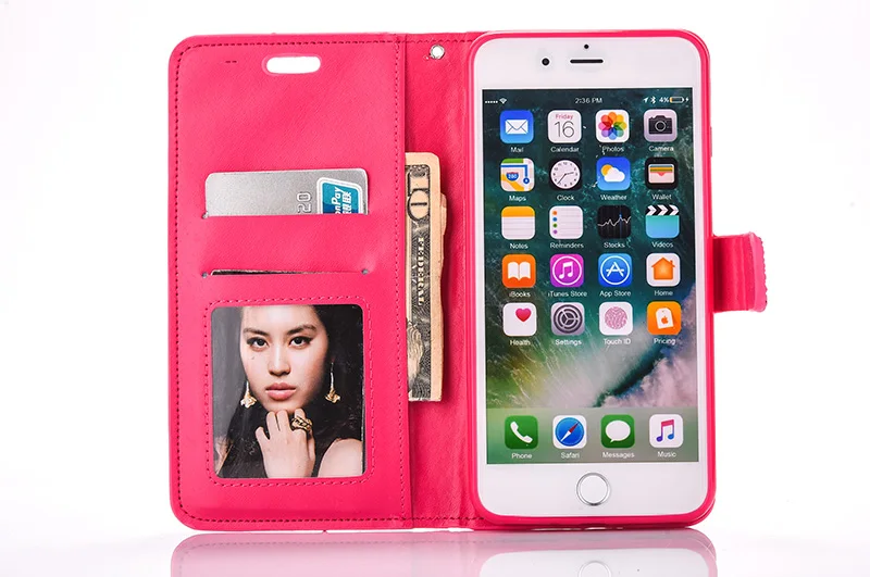 Leopard diamond rhinestone leather case iphone 6 6s 7 8 plus (22)