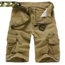 Новое поступление высокого качества мужские камуфляжные Карго повседневные шорты-бермуды тактические со множеством карманов шорты милитари для мужчин