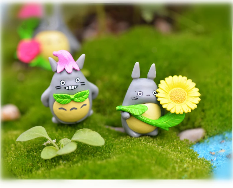 (8 шт./лот) фигурка My neighter Totoro подарки миниатюрные фигурки игрушки 2 6 3 5 см ПВХ plactic