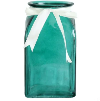 Маленькая свежая литературная стеклянная ваза прозрачная гидропонная креативная ваза для украшения гостиной цветная вставленная сухая Цветочная ваза Q291