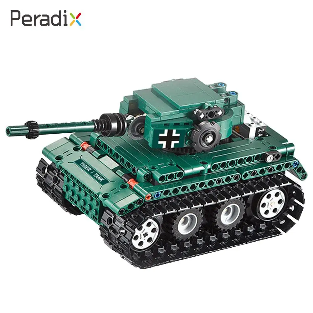 

Assembled Tank Blocks RC Tank Building Blocks Tank 2.4GHz Boy Fun DIY Building Blocks RC
