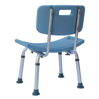 Heavy-duty aluminum alloy old people backrest bath chair cst-3012 blue old people aimchair for bathroom rest home