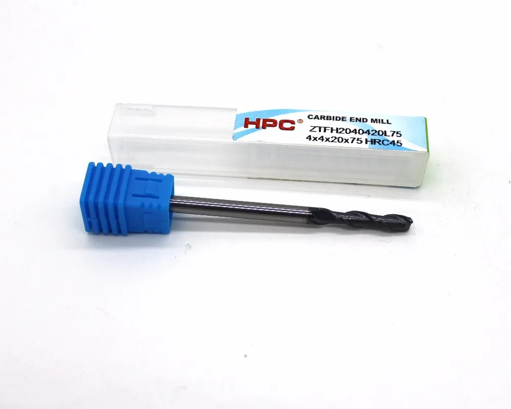

router bit 4*4*20*75 with 2 flutes HRC 45 square flatted mill cutter tungsten carbide end mills CNC machine milling tools