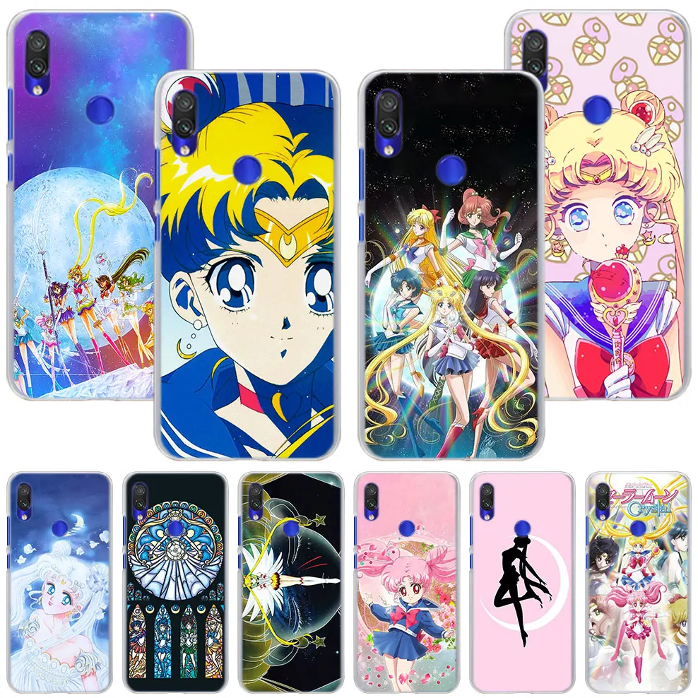 

Anime Sailor Moon Phone Case coque for Xiaomi Redmi Note 7 5 4X 6a 6 Pro 5 5a Mi A1 A2 8 Lite Hard back case