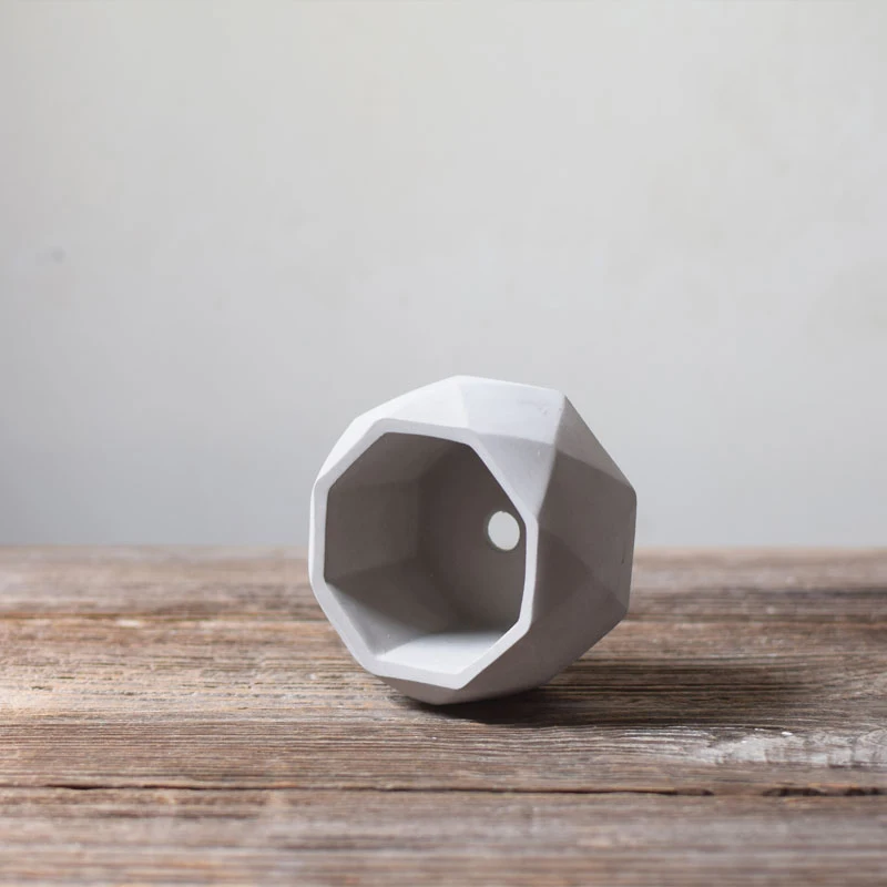 Cena Geometryczne sukulent rośliny doniczkowe silikonowe formy betonowe świecznik gipsowy tynk formy rzemieślnicze Octagon Cement glina doniczka formy