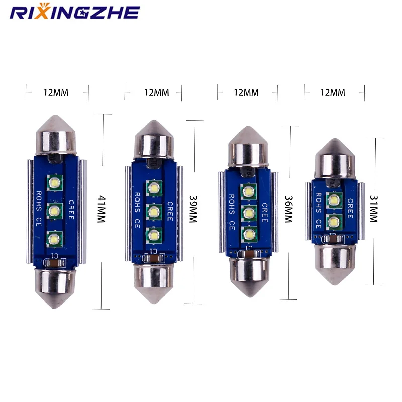 10 шт. ошибок C5W 31/36/39/41 мм XPG чип высокомощная саn-шина Interio чтение светильник Габаритные лампы авто лампы подсветки номерного Белый 12V