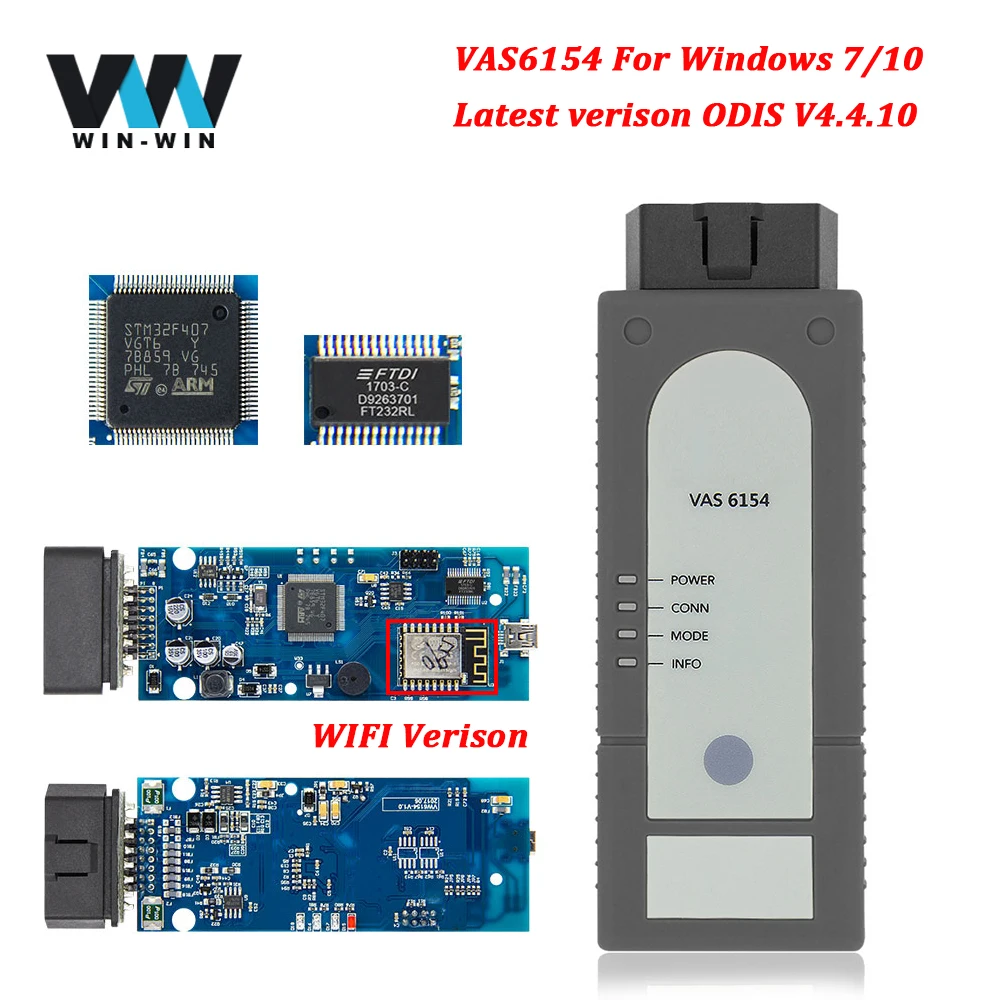 

VAS6154 ODIS V4.4.1 OBD2 WIFI Scanner OBD OBD2 Car Diagnostic Auto Tool For VAG VAS 5054A ODIS 4.3.3 for UDS Scanner VAS 6154