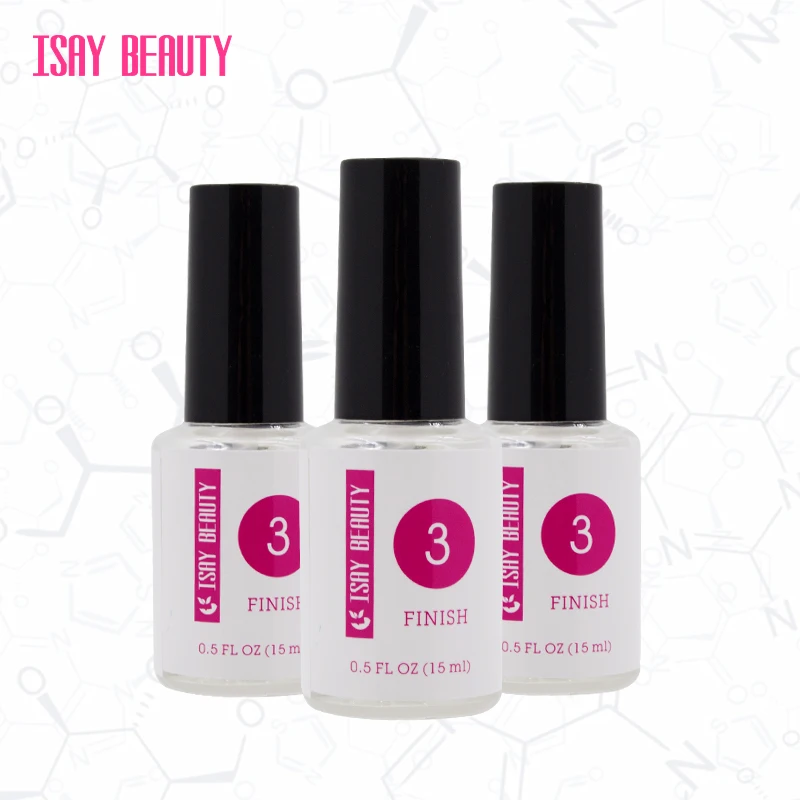 ISAYBEAUTY 15 мл 1PCS Базовое покрытие верхнее для погружения ногтей порошок природного