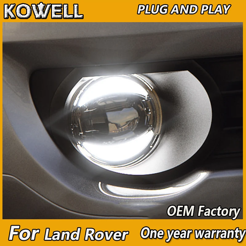 

KOWELL Car Styling Fog Lamp for Land Rover Range Rover Discovery Freelan LED Fog Light Auto Fog Lamp LED DRL 2 function model
