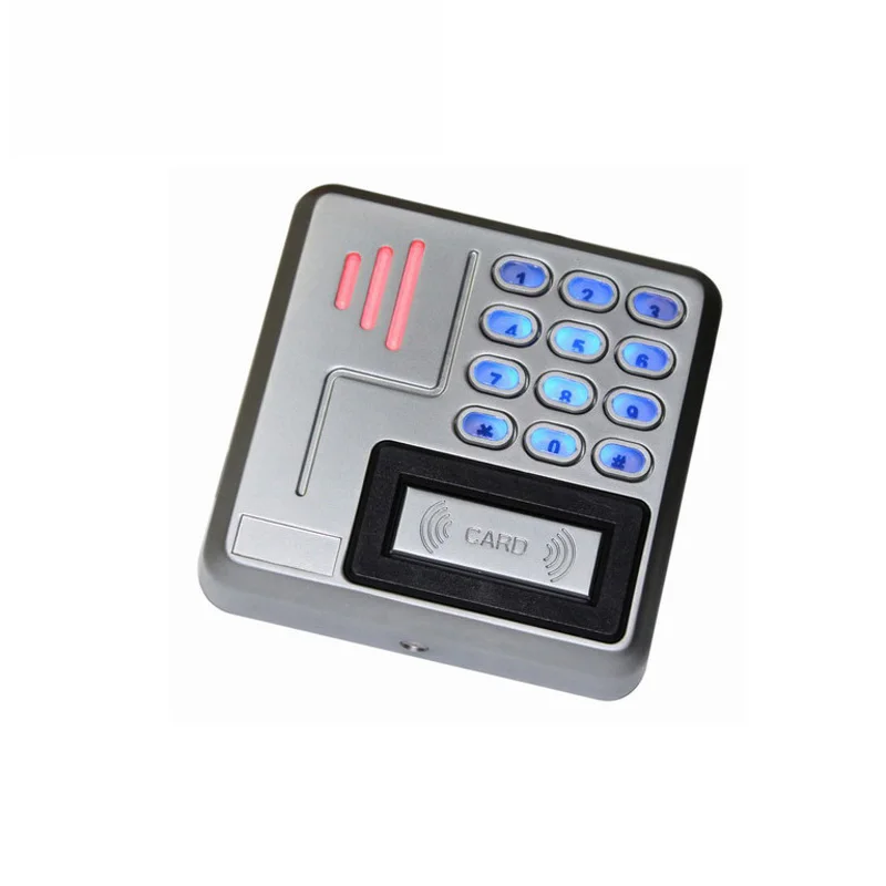 

Access control smart card 13.56 mhz ic contactless RFID wiegand metal keypad reader