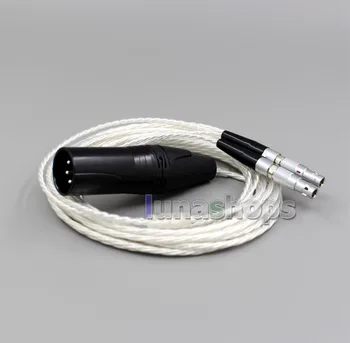 

LN006282 XLR 4 pin Balanced 3.5mm 2.5mm Pure Silver Plated Earphone Cable For Ultrasone Jubilee 25E dition ED8EX ED15